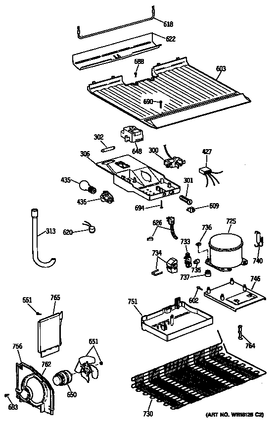 Hotpoint CTX16CYSFRWH unit diagram