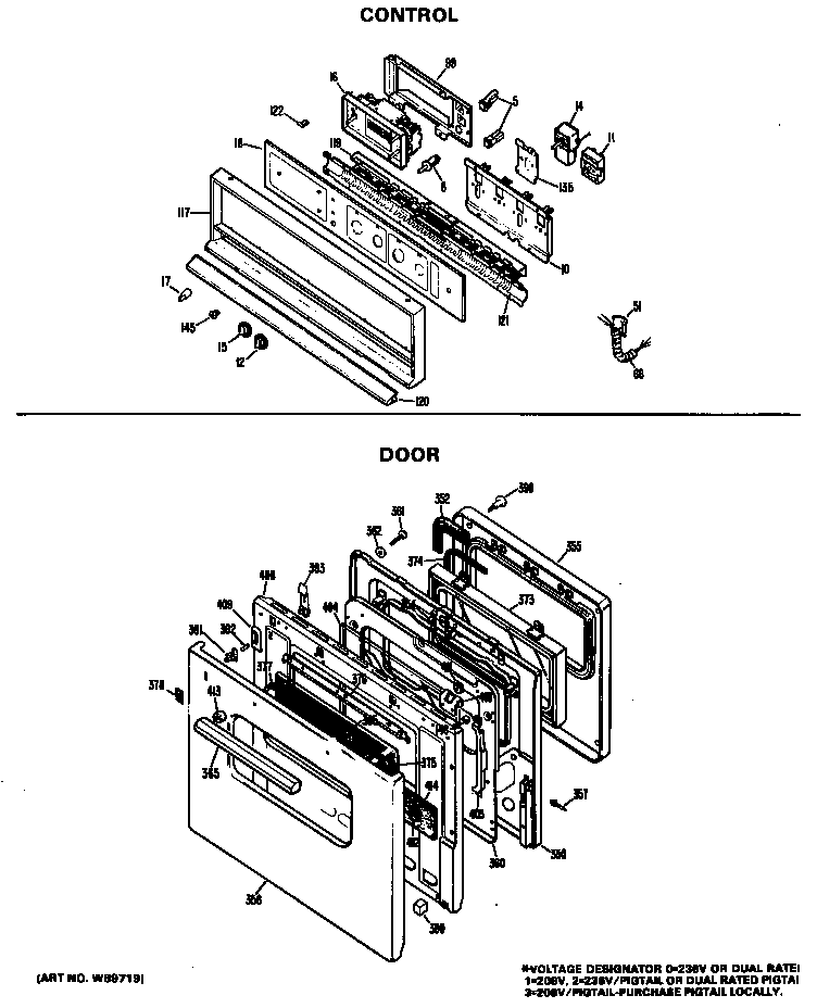 Hotpoint RK747*D1 control diagram