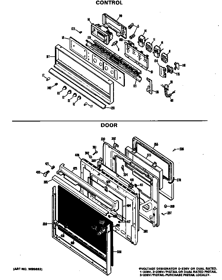 Hotpoint RK777G*D1 control diagram