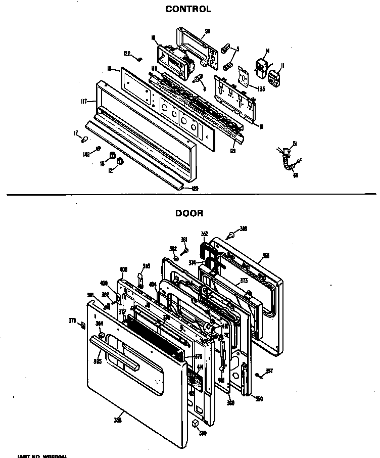 Hotpoint RK747*D2 control diagram