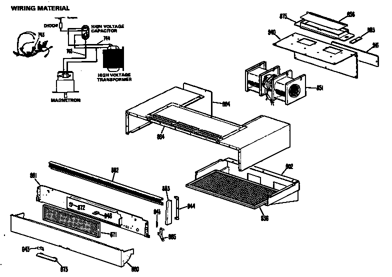 Hotpoint RH962N*K4 wiring material diagram