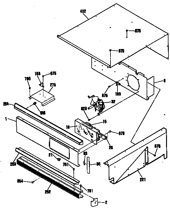 Hotpoint RK737WS1WG fan diagram