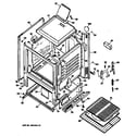 Hotpoint RGB524GPS1 oven assembly diagram