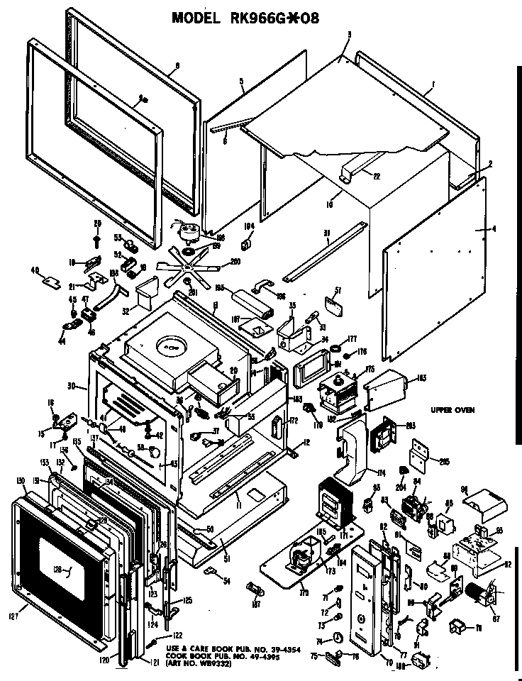 Hotpoint RK966G*08 oven assembly diagram
