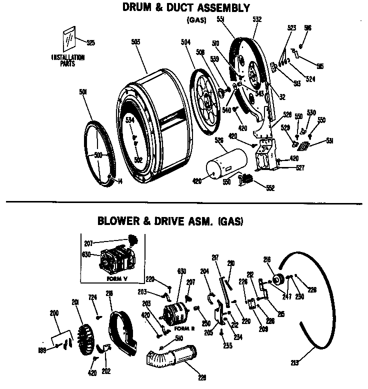 Hotpoint DLL2650ABL form v diagram