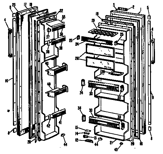 Hotpoint CSF20EAB doors diagram