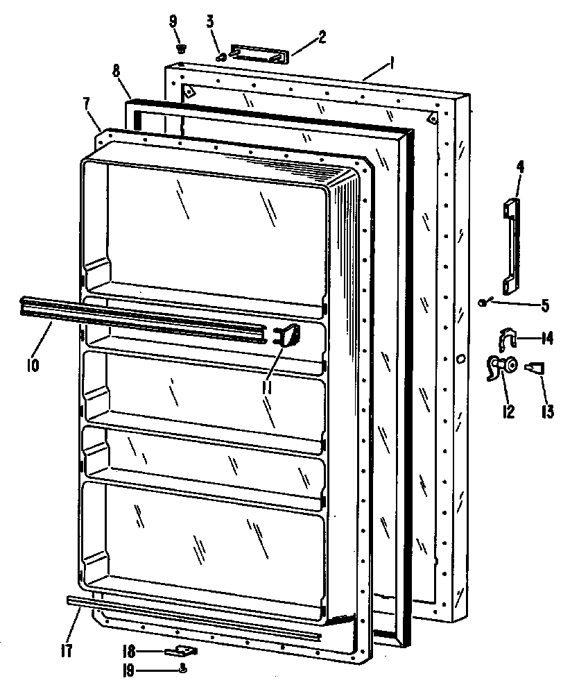 Hotpoint FVF16EAB door diagram