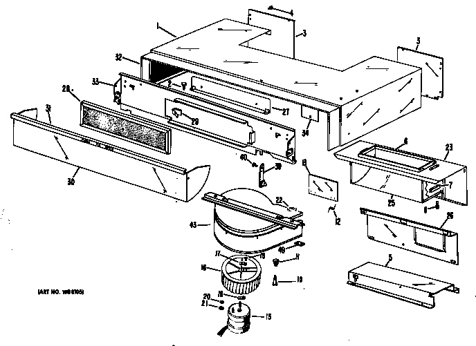 Hotpoint RH758*V9 hood diagram