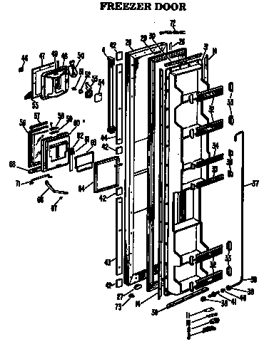 Hotpoint CSF22MBS freezer door diagram