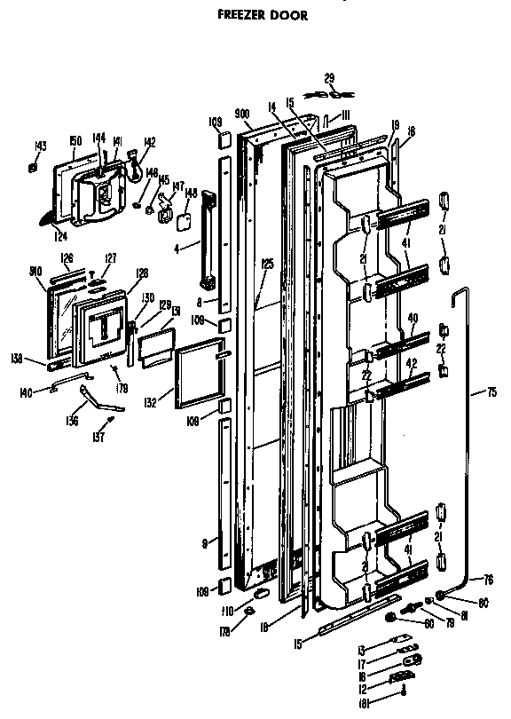 Hotpoint CSF22MBC freezer door diagram