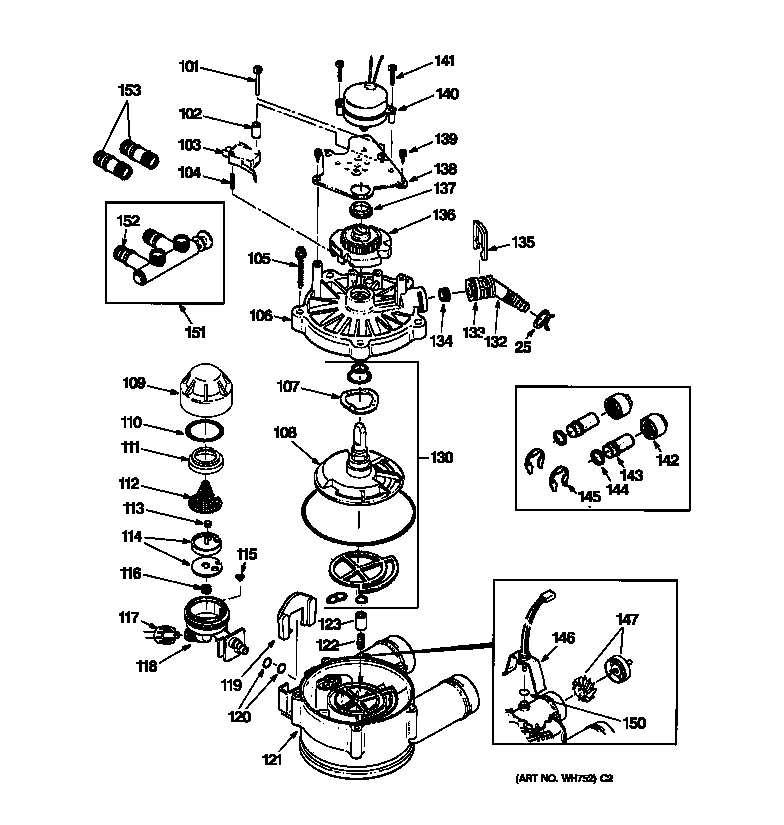 GE GNSF23Z01 pump diagram
