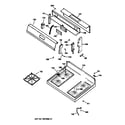 GE JGBS22BEA2AD control panel & cooktop diagram