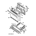 GE LGB146BEA2AD door & drawer parts diagram