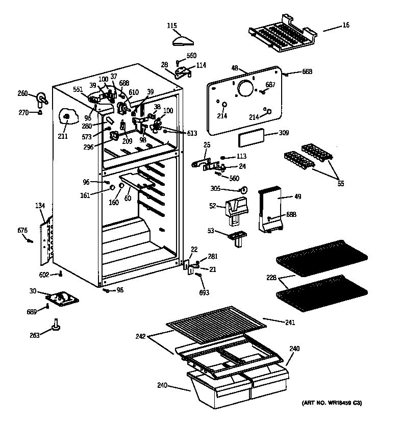 Kenmore 36339457991 cabinet diagram