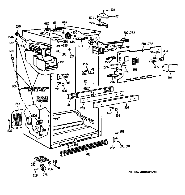 Kenmore 36378567896 cabinet diagram