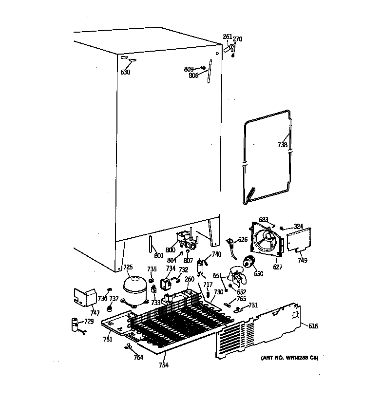 GE TPG21BRBCBB unit parts diagram