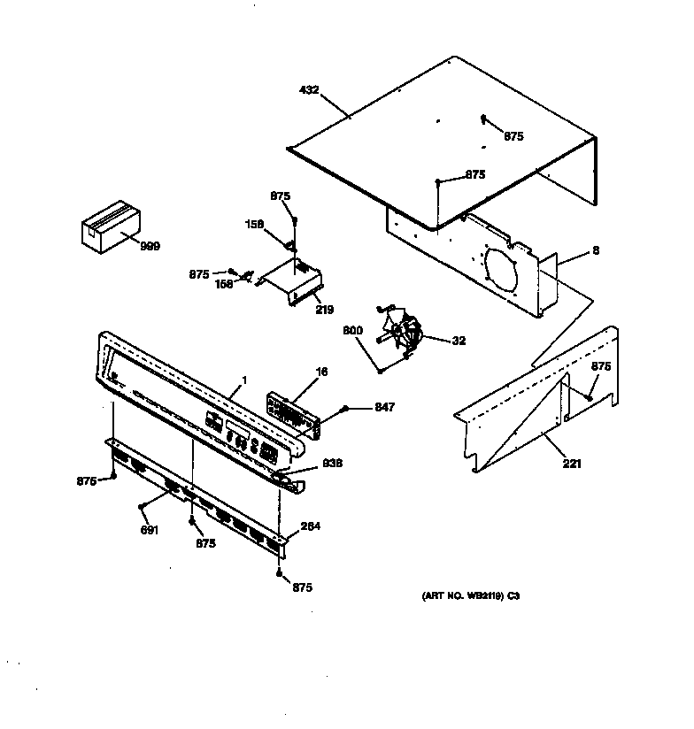 GE JKS05BA1BB control panel diagram
