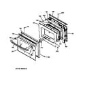 GE JKS05BA1BB oven door diagram