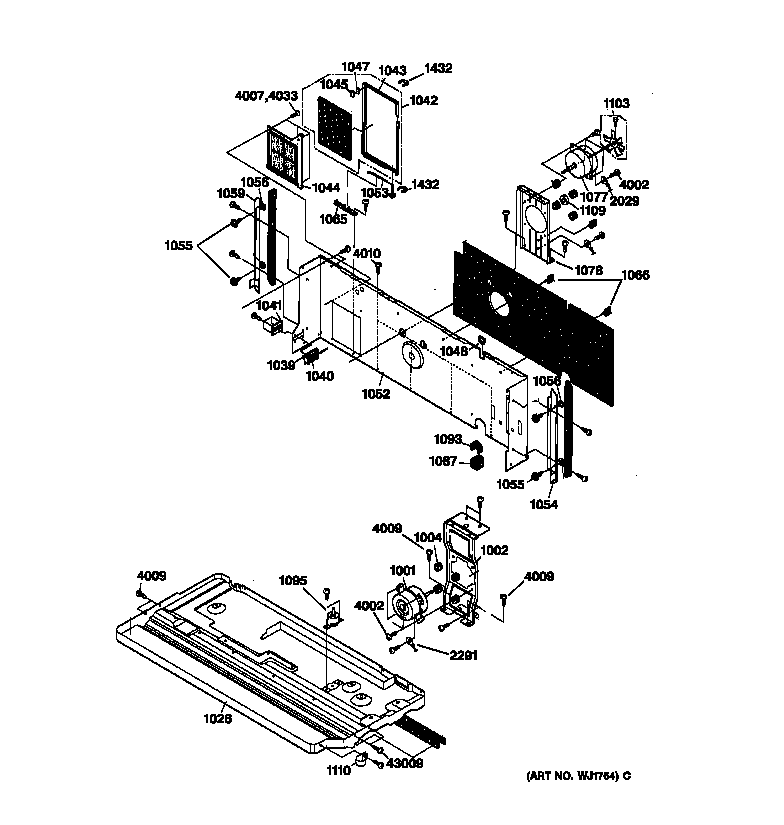 GE AZ22E07D2CM1 interior diagram