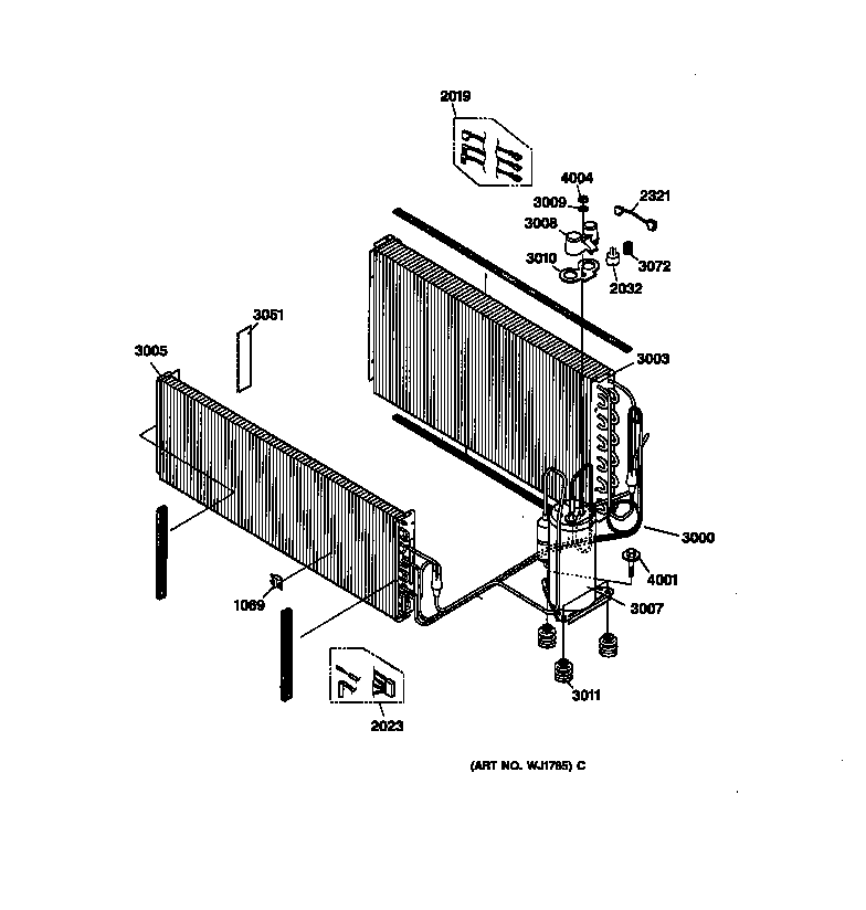 GE AZ22E15E3CM1 condenser diagram