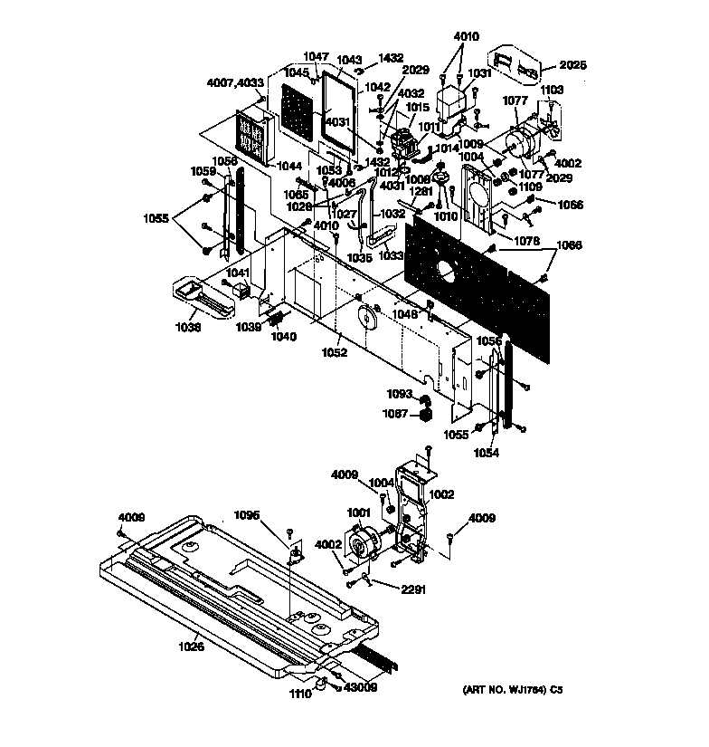 GE AZ32H09D2DM1 interior diagram