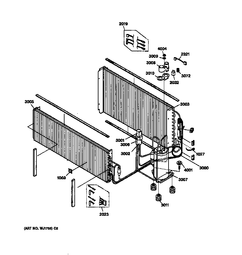 GE AZ32H09D2DM1 condenser diagram