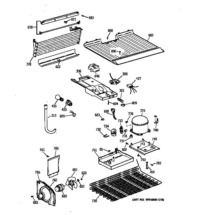 Hotpoint CTX18CYBJLWW unit parts diagram