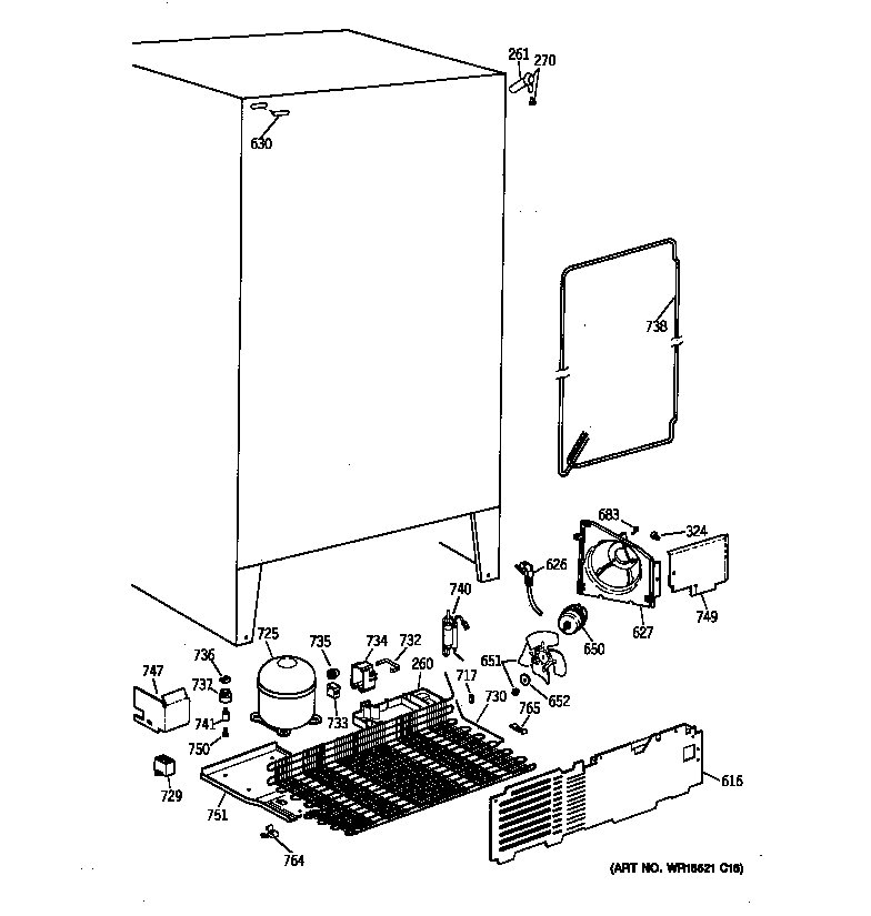 Hotpoint CSX19LABCWH unit parts diagram