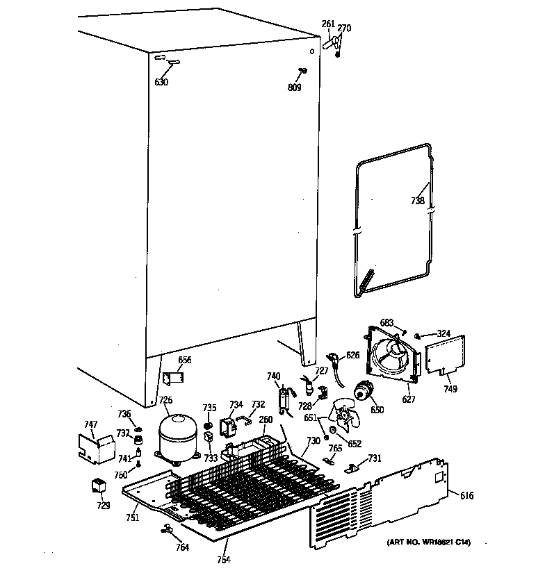 Hotpoint CSK20GABCAD unit parts diagram