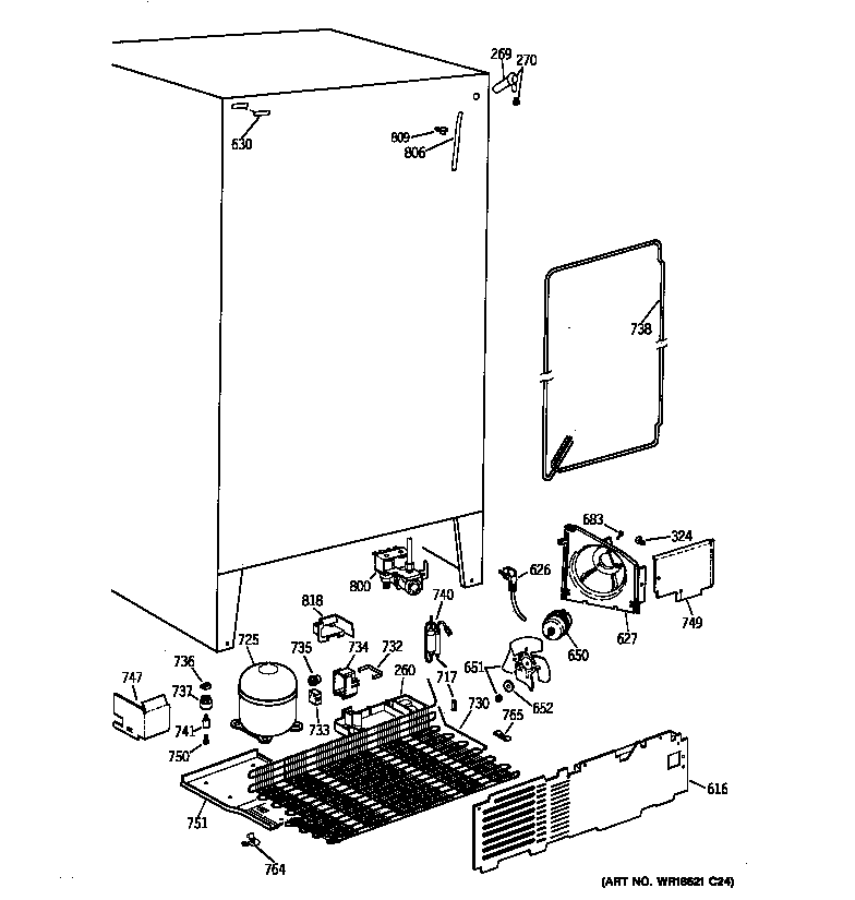 GE MRSC20KWBCAD unit parts diagram
