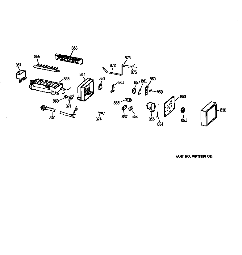 GE MRSC20KWBCAD icemaker wr30x0327 diagram