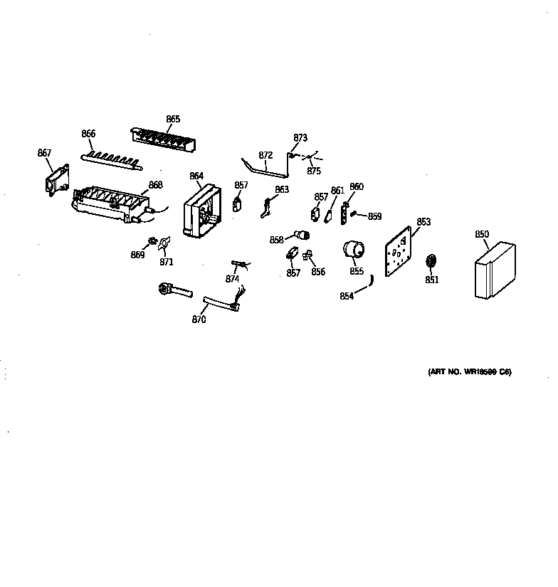 GE MSK22GRBCAA icemaker wr30x0330 diagram
