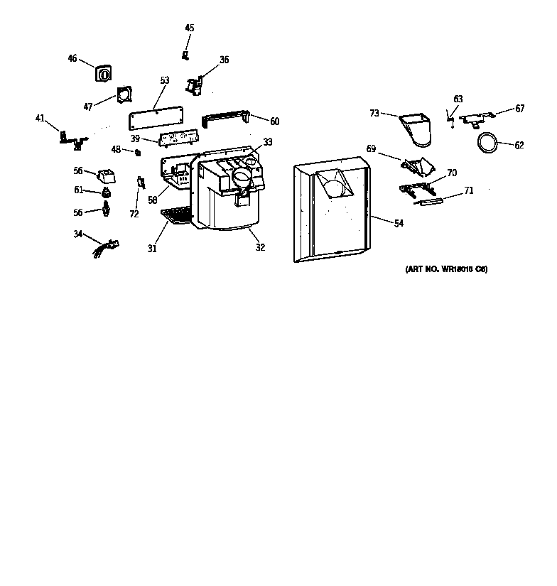 Kenmore 36358897892 dispenser diagram