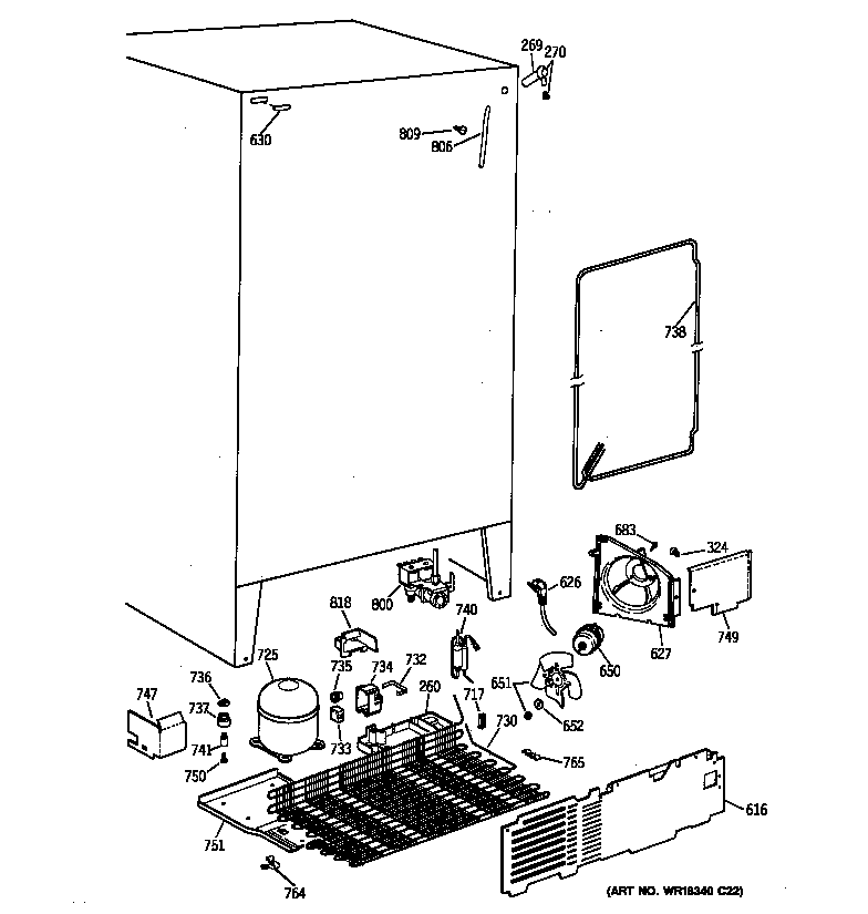 Kenmore 36358257893 unit parts diagram
