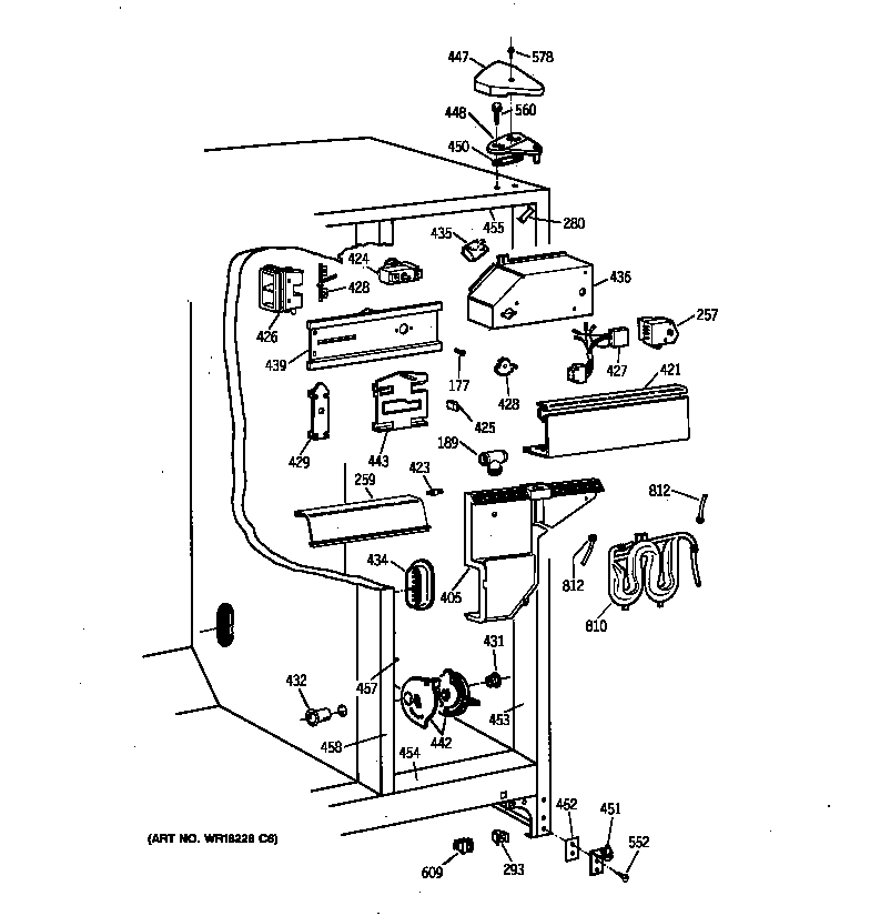 Kenmore 36358272893 fresh food section diagram