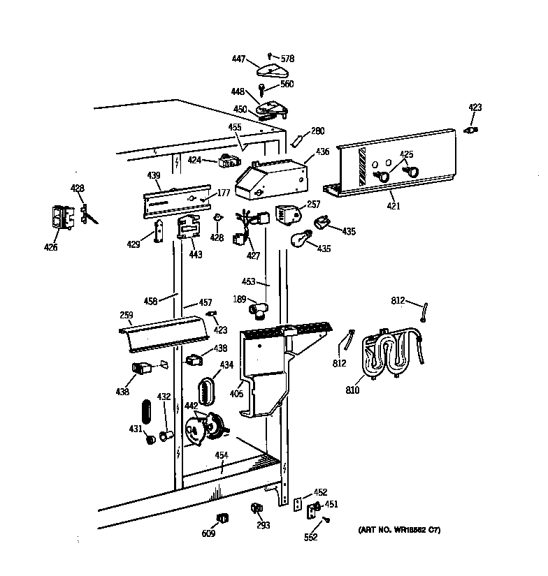 Kenmore 36359551991 fresh food section diagram