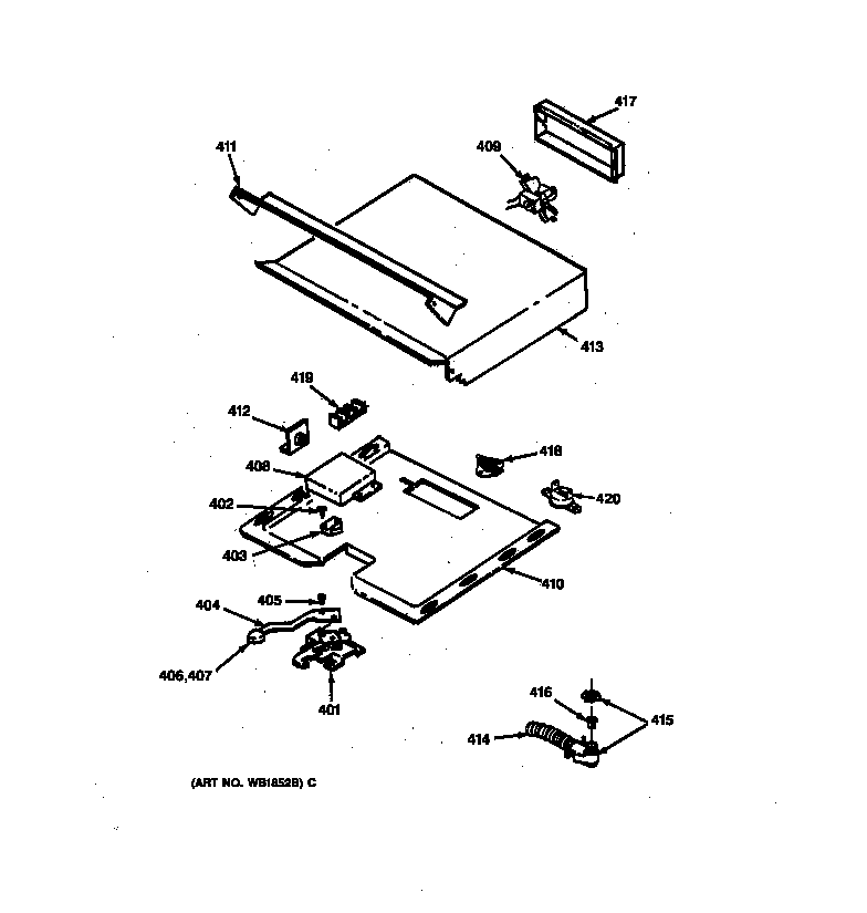 GE JTP10GS2BG lock diagram