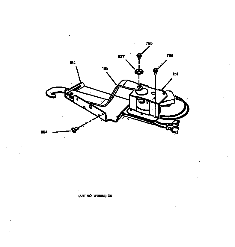 GE JMP28BW1WH door lock diagram