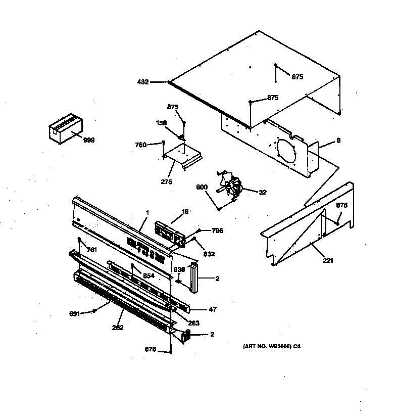 GE JKS05BW1BB control panel diagram