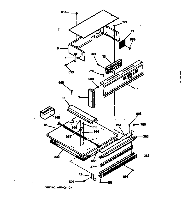 GE JRS04BW1BB control panel diagram