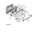 GE JRS04BW1BB oven door diagram