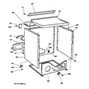 GE DWXR473GTZWW cabinet diagram