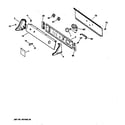 GE DBXR453ET3WB backsplash assembly diagram