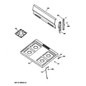 GE JGBS04PPW1WH cooktop diagram
