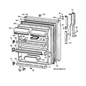GE TBT25JAXFRAA fresh food door diagram