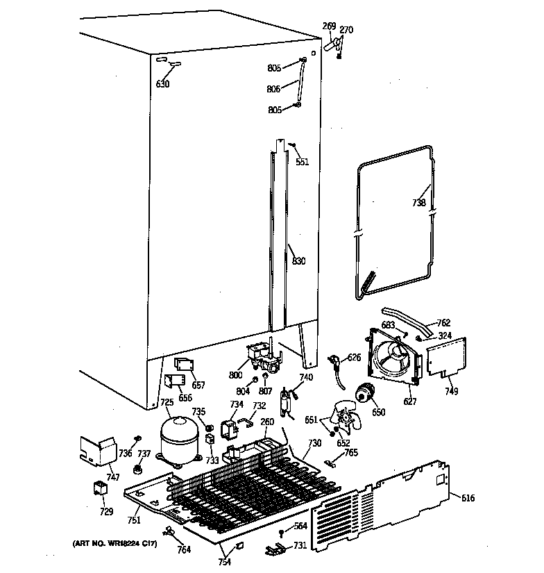 GE ZFSB27DYASS unit parts diagram
