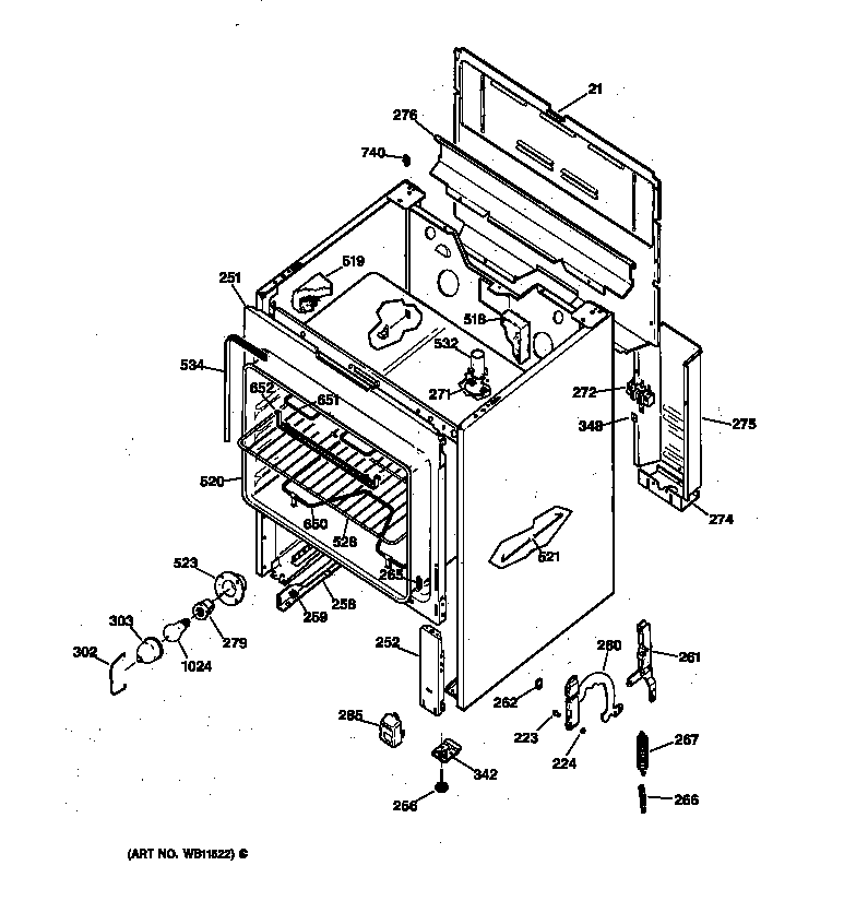 GE JBC27BY1 body parts diagram