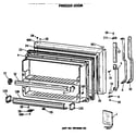 GE TBX22JASPRWH freezer door diagram