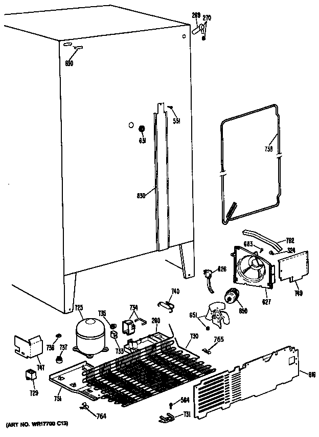GE TFC22ZASBAD unit diagram