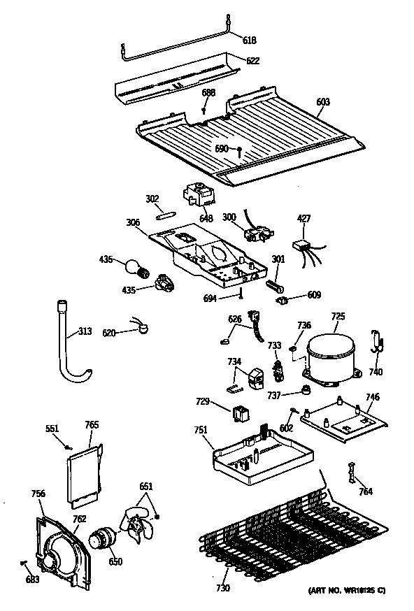 GE TBH14DASKRWH unit diagram